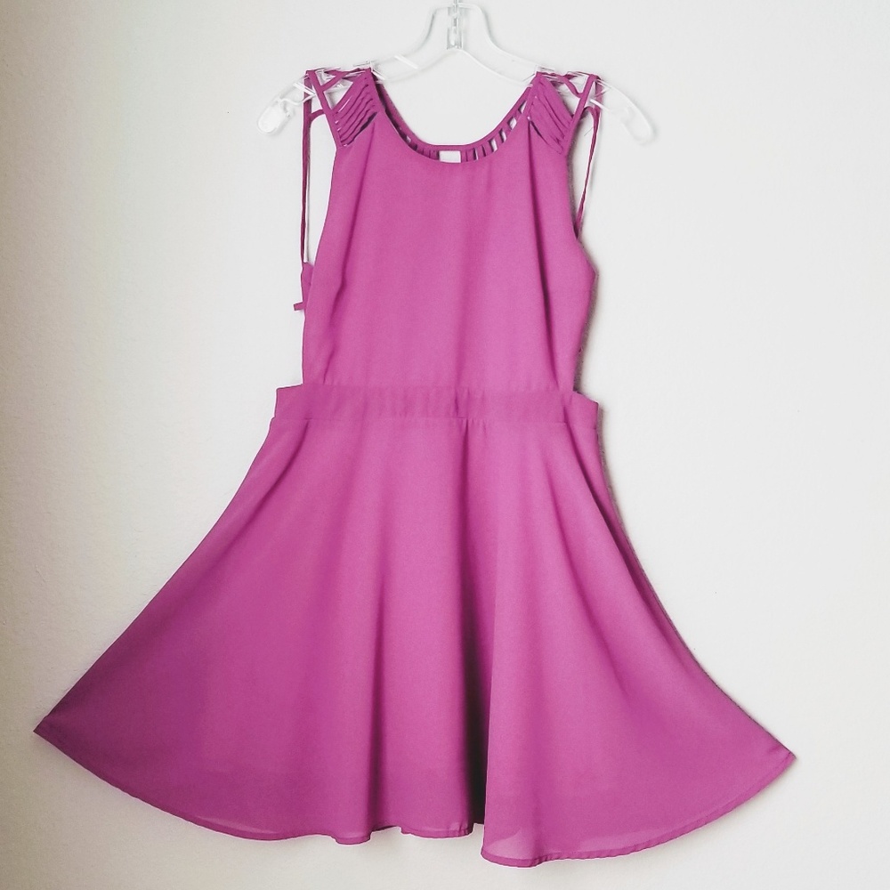 SI STYLE Lavender Swing Dress